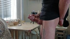 Stepmom stopped drinking coffee and started sucking my dick until she got a lot of cum in her mouth