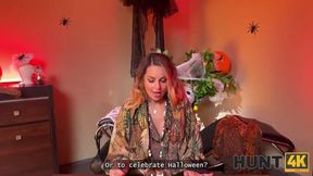 HUNT4K. Hunter ran into a sexy chick in public and fucked her in the fortune-telling salon