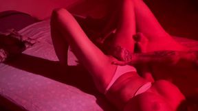 Romantic home sensual masturbation