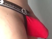 Showin’ off new undies... and oops.