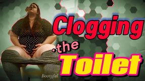 PAWG BBW Clogs the Toilet Due to Holding Everything for Hours: with Lots of Farts and the Sound of her Using the Restroom or Bathroom: Her Faces and the Sound of Desperation as She Pushed Large Solid Ones Out : Bootyful Bella Blast