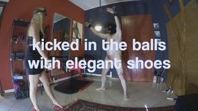 GEA DOMINA - KICKED IN THE BALLS WITH ELEGANT SHOES (MOBILE)