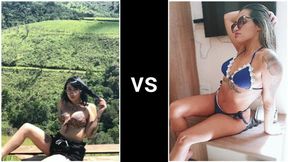 FART FIGHT VOL 5 ASIAN VS BRUNETTE GIRL PART 1 BY AKEMY CRUEL AND NATTY MELLO CAM BY KLEBER FULL HD