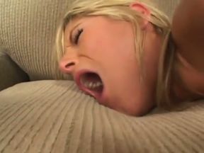 Babe with juicy ass gets hard butt whacking
