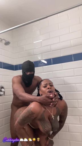Big Titty Big Booty Sex Goddess Gets Fuck Hard in Shower!