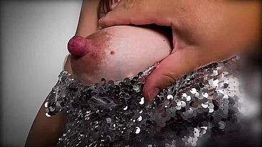 The first sex of tiny girl with biggest nipples in the world! On her 19-th Birthday