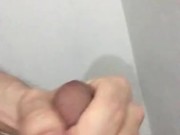 Jerking off in the fire escape stairs