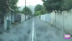 A Blonde Cutie Gets Stopped on the Street and Fucked with the Ice Cream Guy.