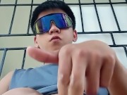 Pinoy Fuck his Tight Toy in Front of Garage | Daks Jakol Ungol
