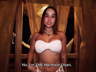 I Screw a Siren and Fill Her with Cum in Front of the Sea! POV - Abella Olsen