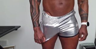 Them 70s Style Shorts Got My All Hornet for Cock