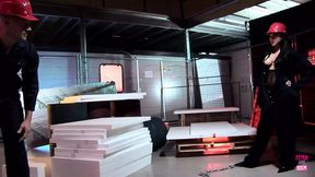 Curvy Brunette Feigns Work to Seduce a Hot Office Lad for Wild Office Sex