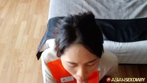 AsianSexDiary Soaking Wet Asian Snatch Stuffed With Foreign Cock