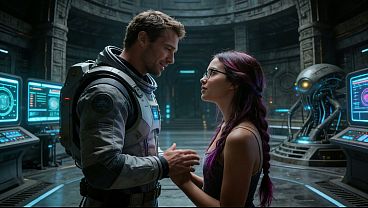 SEX IN SPACE!! - An astronaut has sex with his virtual assistant on the spaceship - (AI-generated video)
