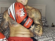 BOXER GAY🥊My Big Cock Cumming With No Touch🤯
