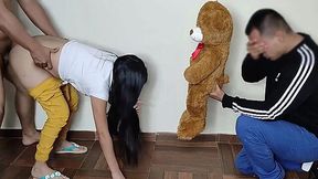 Boyfriend is helpless as she gets fucked by a big dick alpha