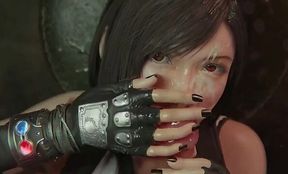 Tifa Lockhart Takes Deepthroat and a Huge Load