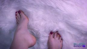 Fluffy Carpet Barefoot Tease