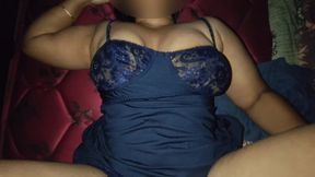 Desi Hot Wife Visaakaa in Sexy Lingerie Rough Bouncing Tits Fucking in Slowmotion