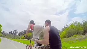 Mandy Muse - Bathing With A Round Ass Bicyclist
