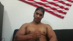 Ebony Latin Stud Jerking Show