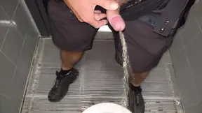 piss and cum in public toilette