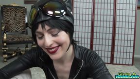 Catwoman Emilia Song Purrrrrfect Handjob and Blowjob