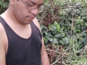 I got caught jerking off outdoors