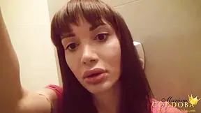 Jerking In The Public Bathroom - Mariana Cordoba