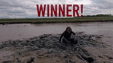 Mud Wrestling--Who Wins, Women or Man! (WAM, Wet and Messy)