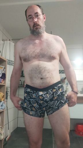 cumming after taking shower   Clip 1