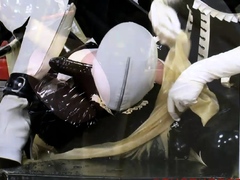 Solo fetish hoe toys her pussy with cucumber and loves it