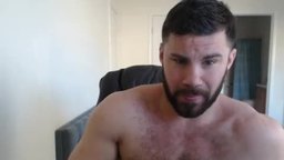 Sexy Hairy Muscular Dude with a Thick Dick and Nice Bush, No Cum