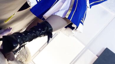 high heel cock worship in Honkai Star Rail cosplay