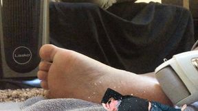 Teenie in Heaven getting Covered in Giantess Foot Dust 4K smaller