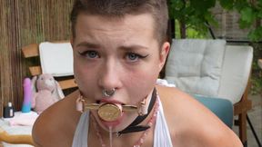 Big Gag-Reflex Trigger and Gag Training with Emily Addams and MistressAndPup