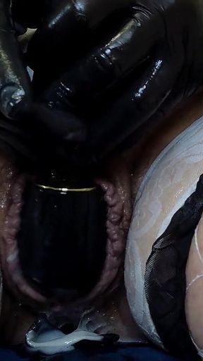 Cowprint Masturbation & Dripping Anal Fingering Orgasm