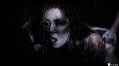 Asian Slut Gangbang - Japanese Girl With Big Tits Gets Used Like A Fuckdoll In The Woods Freeze Fuck