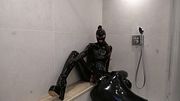 During Locktober, Darlaltx gets fucked by her sub with an XXL dildo.