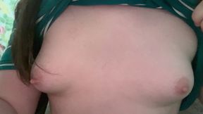 The doll is displaying her breasts.