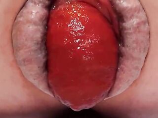 Anyone in the mood for an fantastic close- up of an anal prolapse in various sizes