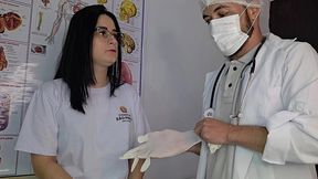 aluna marcou sua primeira consulta ao ginecologista... e nunca imaginou isso