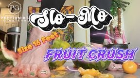 6’7” Giantess Size 16 Slo-Mo Feet Crush: Slow Motion Oranges & Watermelon Destruction