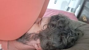 Queen Nana Does Stretches on the Facesitting Slave's Face - Nana's Angle