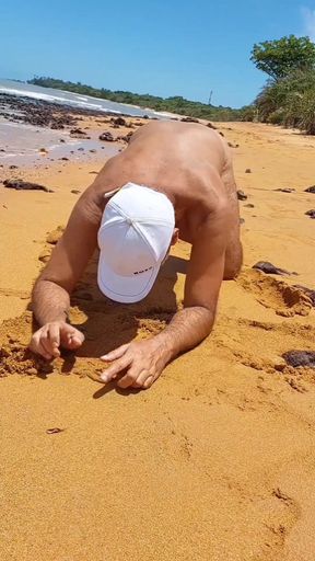 Ladysilva compilation on naked beach showing off her tanned ass with sexy mark