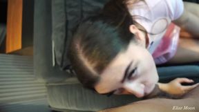 Happy birthday teen group blowjob party POV with trans cuties