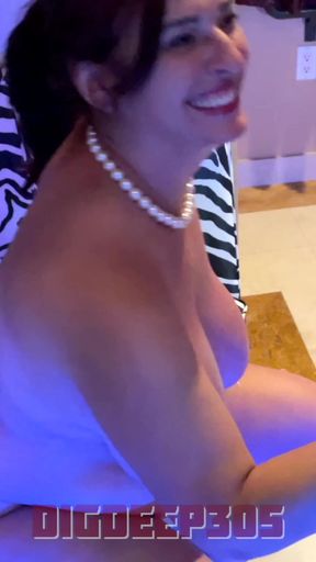 Being led by my cock up to Andi Peacock&#039;s bed. A dream cum true for most men. See me fuck her on my OF