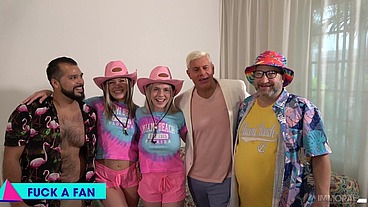 Rebel Rhyder And Lana Analise Spitroasted By Competition Winners!