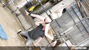 ”Hot twink exposed while hung gets his huge cock played”