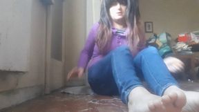 FEEDING YOU FROM MY SWEATY FEET